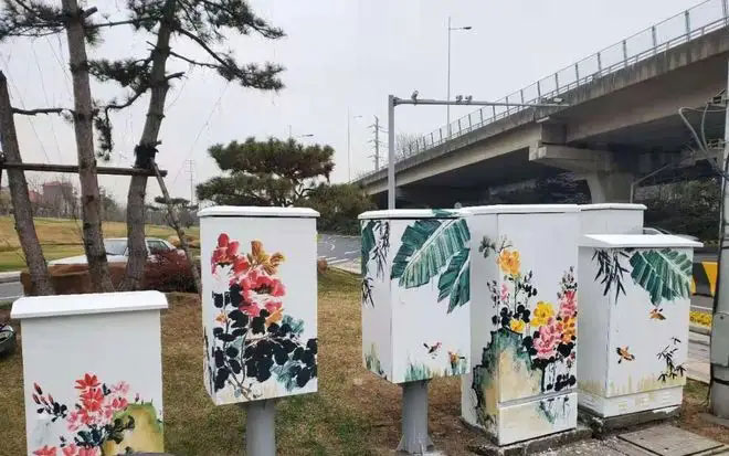 街頭配電箱變身“藝術(shù)品”，成為一道靚麗風(fēng)景線(xiàn)